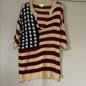 BiBi American Flag Knit Sweater